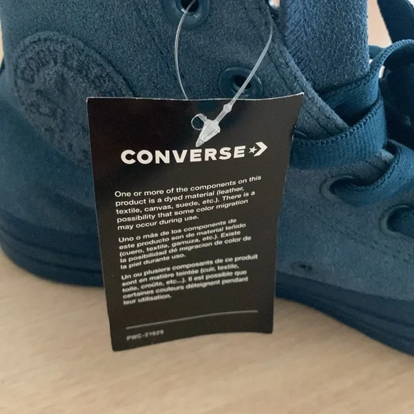 NEW! 💙 | Converse Chuck Taylor All-Stars, Suede Mono-Color High Tops - Picture 6 of 6